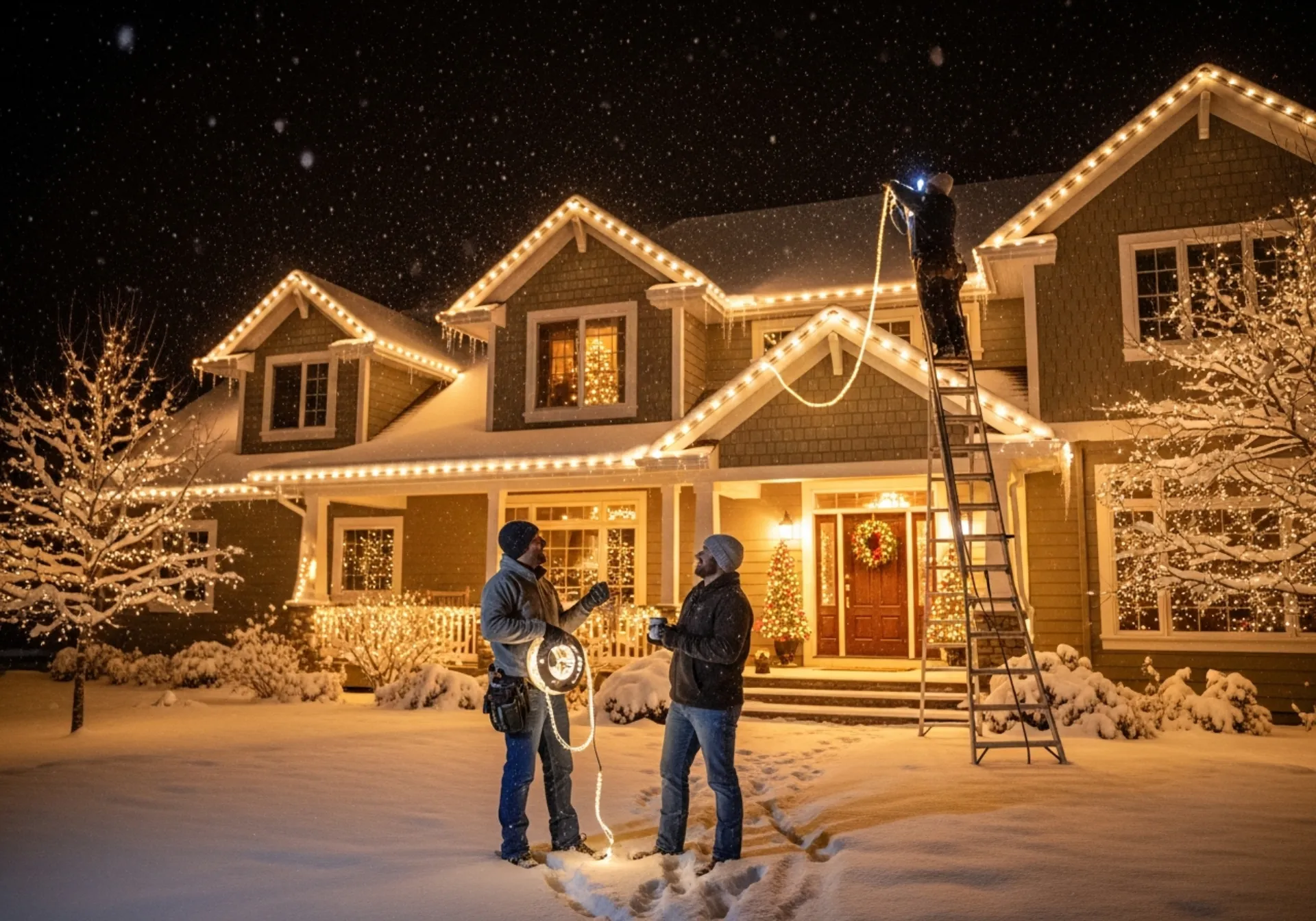 Holiday light maintenance